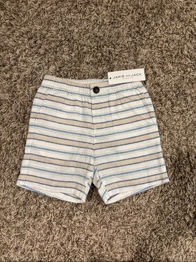 Janie and Jack striped linen shorts. NWT